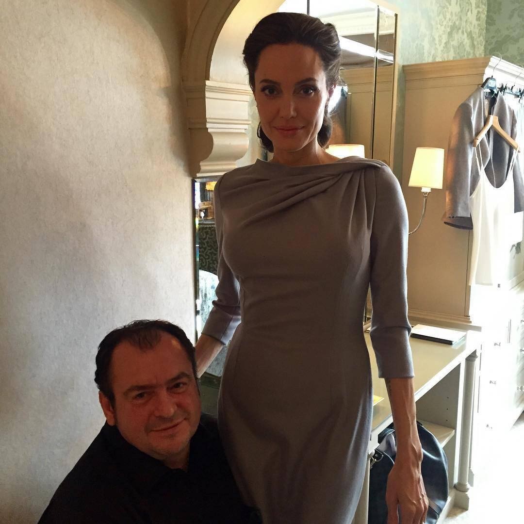 Angelina Jolie e Luigi Massi (Foto: Reprodução)