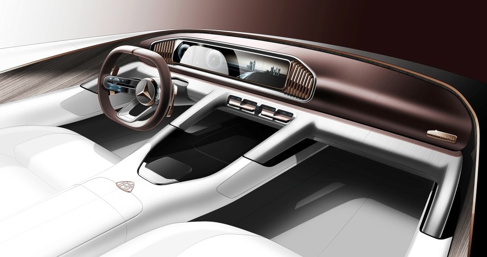 Interior do conceito de SUV da Maybach (Foto: Divulgação)