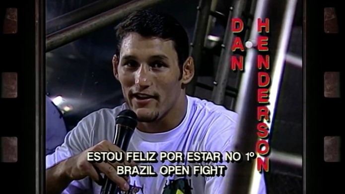 Um jovem Dan Henderson no Brazil Open Fight, em 1997: um ano depois, ele seria campeão do GP do UFC — Foto: Reprodução SporTV
