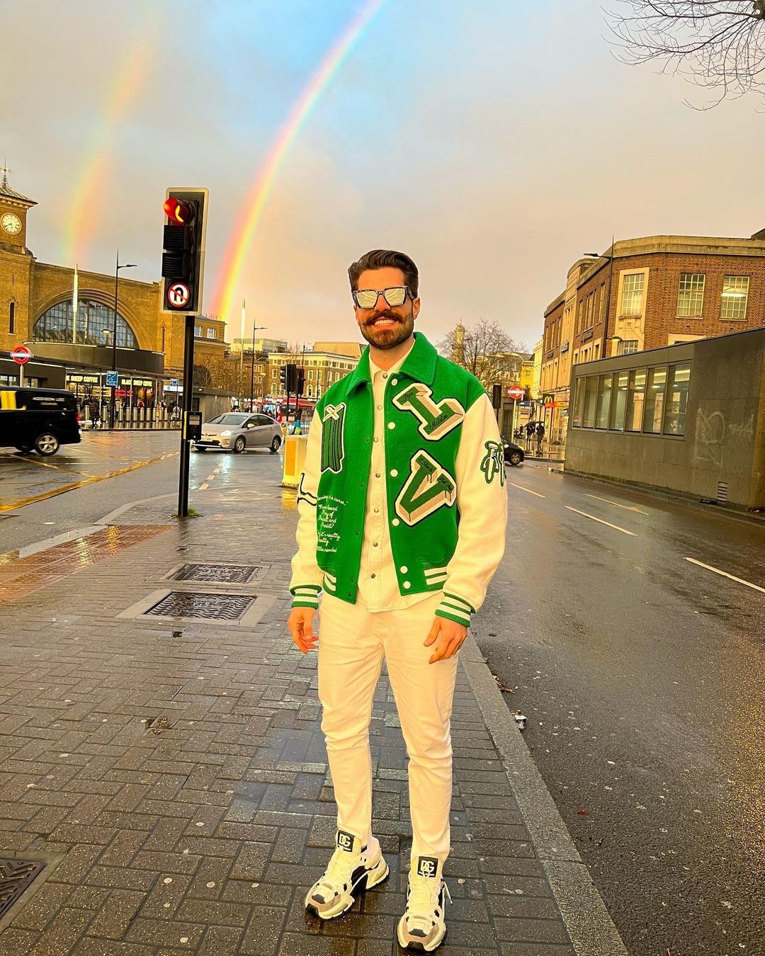 Alok encantou seguidores com foto do arco-íris em Londres (Foto: Reprodução/Instagram)