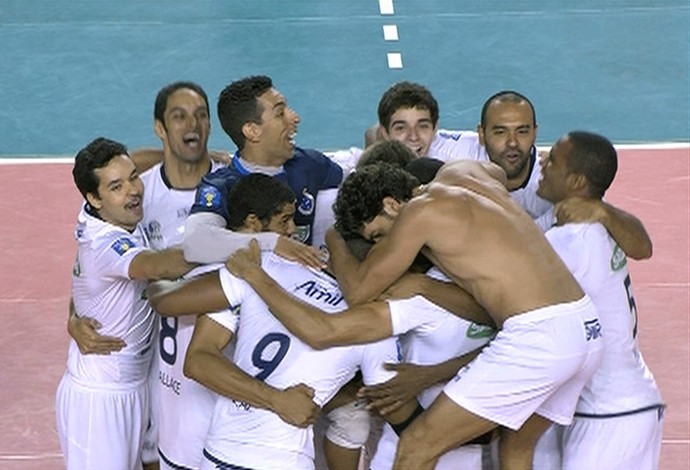 Cruzeiro vôlei campeão sul-americano (Foto: Reprodução / SporTV)