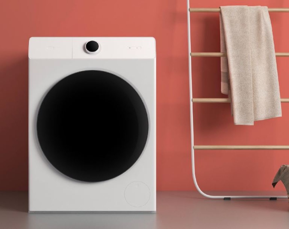 Nova máquina de lavar da Xiaomi pode ser controlada por comandos de voz  — Foto: Divulgação/Xiaomi