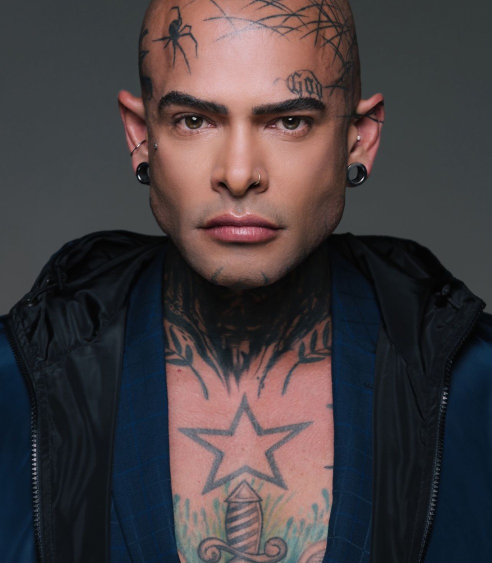 Vencedor do Mister Tattoo Week tem 209 tatuagens — Foto: Arquivo Pessoal
