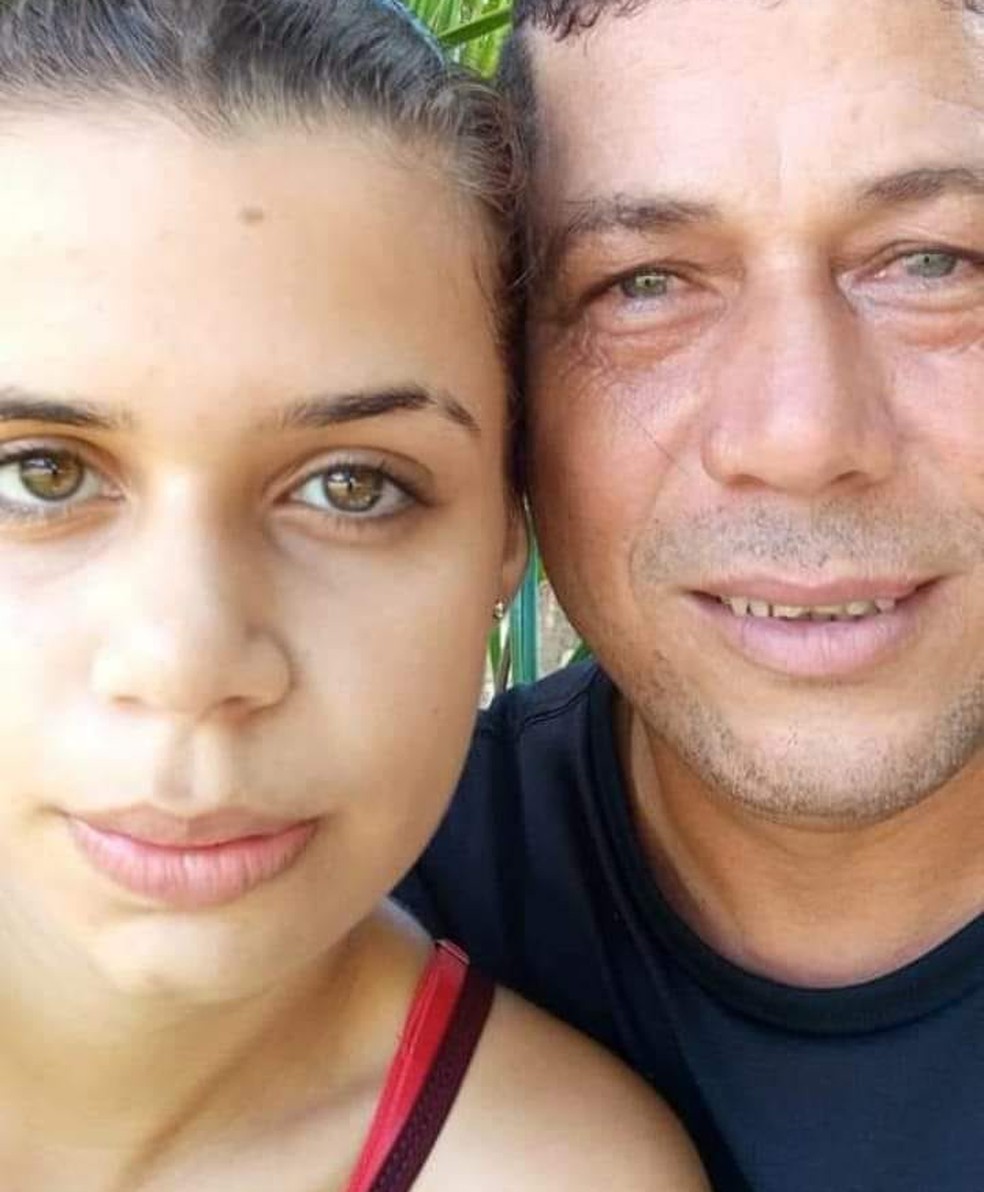 Laryssa Victoria e o pai, Carlos Aparecido Rossato — Foto: Redes Sociais/Reprodução