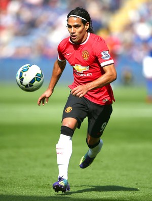 Falcao Garcia, Leicester X Manchester United (Foto: Getty Images)