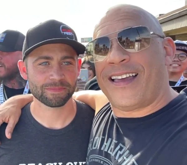O ator Vin Diesel no evento organizado por Cody Walker, irmão mais novo de Paul Walker (1973-2013) (Foto: Instagram)