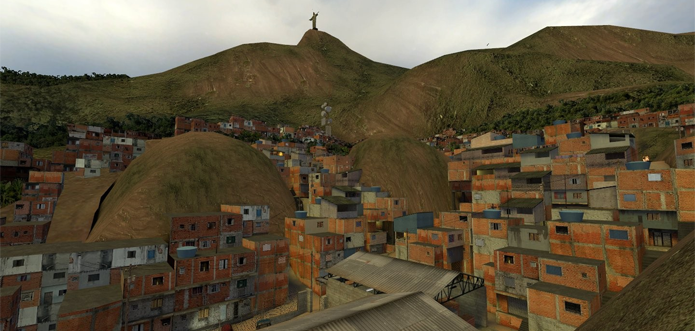Fãs criaram mapa que trouxe os animados combates de Counter Strike para as favelas cariocas (Foto: Reprodução/YouTube)