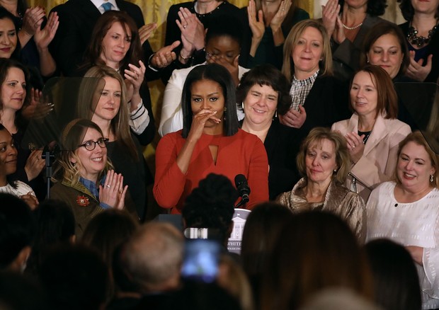 Michelle Obama quase chora em último discurso na Casa Branca (Foto: Getty Images)