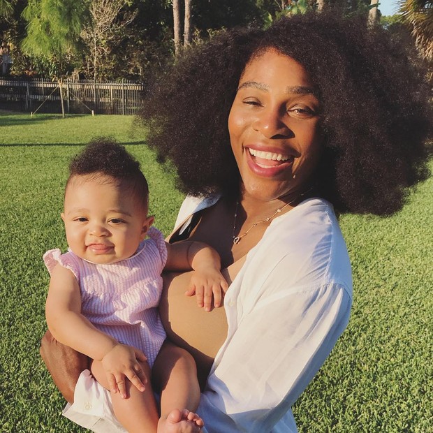 Serena Williams e a filha, Alexis Olympia (Foto: Reprodução/Instagram)