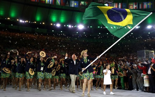 A delegação brasileira