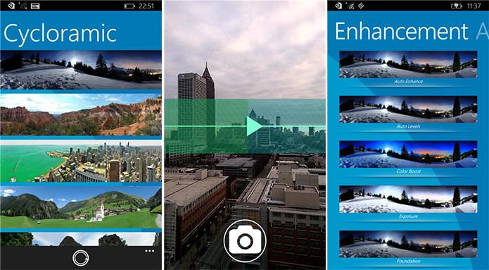Cycloramic é um aplicativo para Windows Phone que ajuda a fazer belas fotos panorâmicas (Foto: Divulgação/Windows Phone Store)