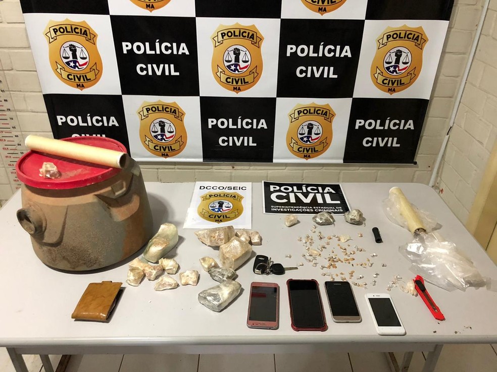 Polícia Civil do Maranhão apreende droga avaliada em R$ 30 mil em São Luís. — Foto: Divulgação/Polícia Civil