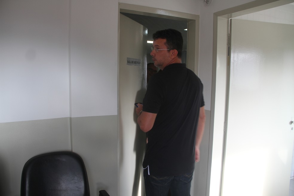 Tassiano Gadelha participa de mais uma reunião do Conselho Arbitral sobre o Campeonato Paraibano de 2018 (Foto: Cisco Nobre / GloboEsporte.com)