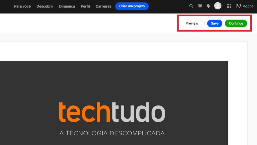 Como Criar Um Portfolio Online Usando O Behance Utilitarios Techtudo