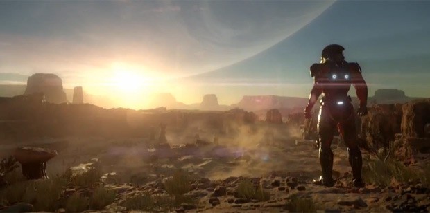 Conferência da EA na E3 começa com o anúncio de "Mass Effect: Andromeda" (Foto: Reprodução/Twitch)