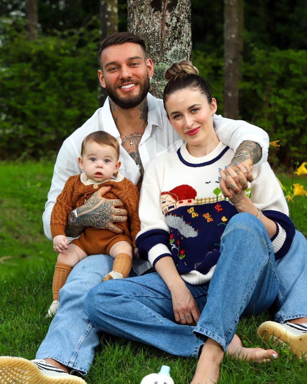 Lucas Lucco e Lorena Carvalho tiveram Luca — Foto: Reprodução/Instagram