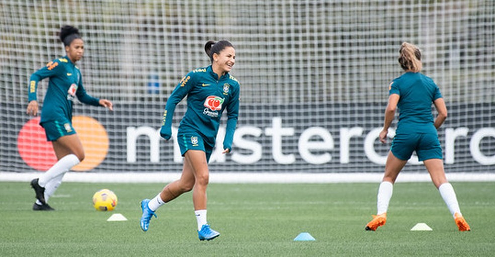 Debinha é a artilheira da seleção feminina na Era Pia Sundhage — Foto: Sam Robes/CBF