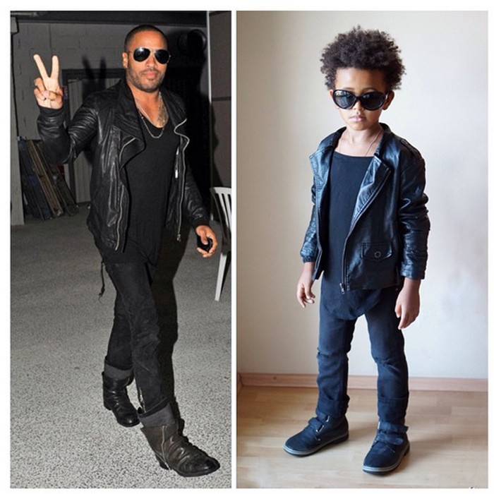 Alexander imita look de Lenny Kravitz (Foto: Instagram/Reprodução)