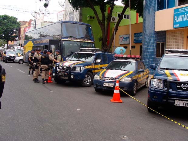 Operação Cangueiros mobilizou forte aparato policial na cidade de Mossoró (Foto: Cedida)