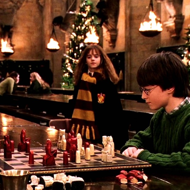 Cena de Harry Potter no Grande Salão (Foto: Reprodução)