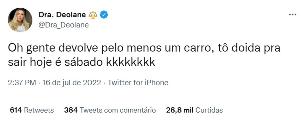 Dylan Bezerra bromea sobre los coches incautados en un operativo policial y pide volver: hoy se va un loco |  Sao Paulo