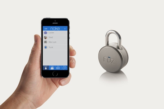 Cadeado Noke destrava facilmente com comando enviado do smartphone (Foto: Divulgação/KickStarter)
