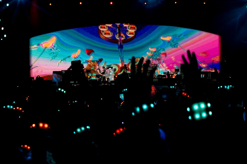 Coldplay se apresenta no Rock in Rio 2022 — Foto: Stephanie Rodrigues/g1