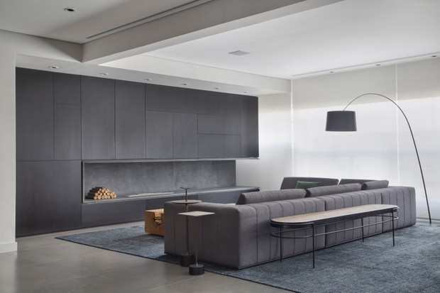 Apartamento de 34 m² com cores escuras: é possível! - Casa Vogue
