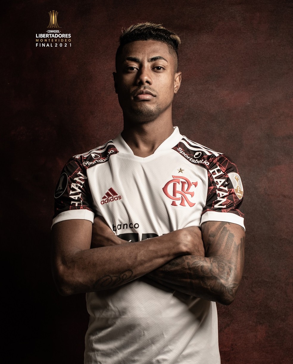 Bruno Henrique, do Flamengo, em foto oficial da final da Libertadores — Foto: Divulgação/Conmebol