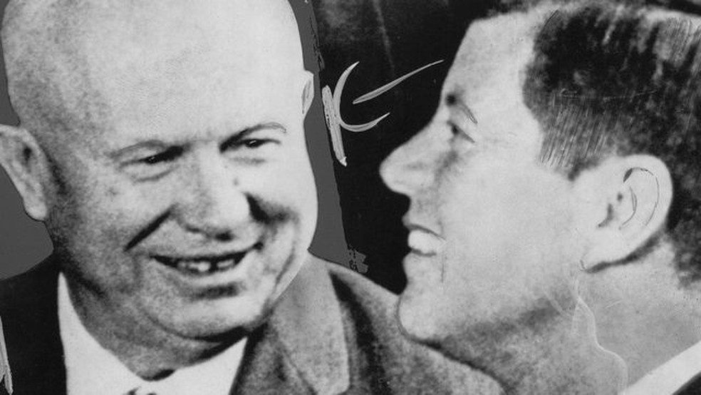 Khrushchev e Kennedy morreram décadas antes da Guerra Fria — Foto: GETTY IMAGES/via BBC