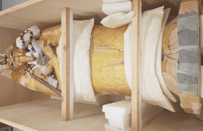Sarcófago do faraó Tutancâmon do Egito será restaurado (Foto: Reprodução/Twitter/antiquitiesof)