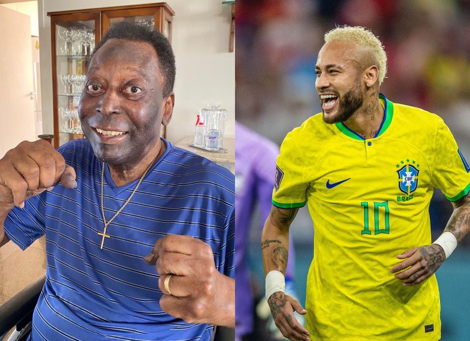 Pelé homenageia Neymar