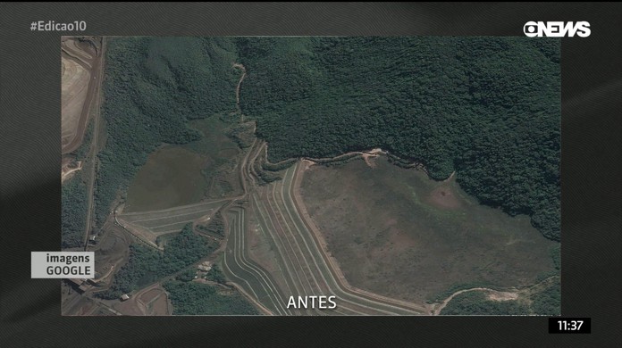 Imagens De Satelite Mostram Antes E Depois Do Rompimento Da Barragem Em Brumadinho Minas Gerais G1