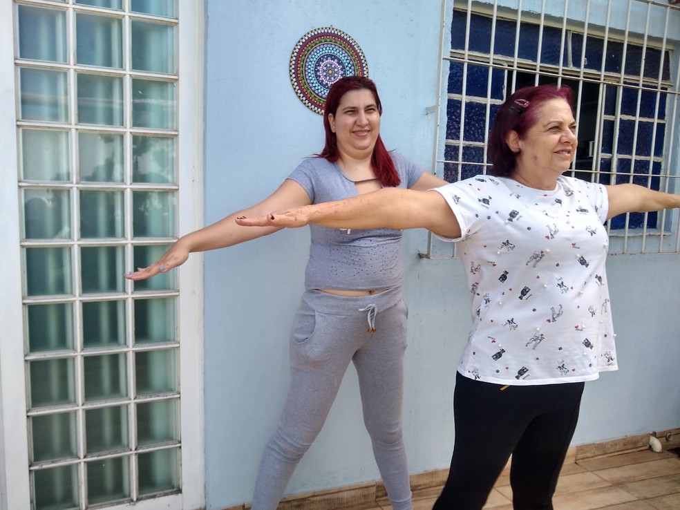 Aulas gratuitas são oferecidas às mães — Foto: Arquivo pessoal