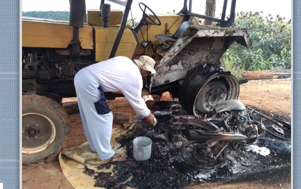 Após ataque a assentamento com   feridos e casas destruídas, Força Nacional é enviada para extremo sul. — Foto: Reprodução / TV Santa Cruz