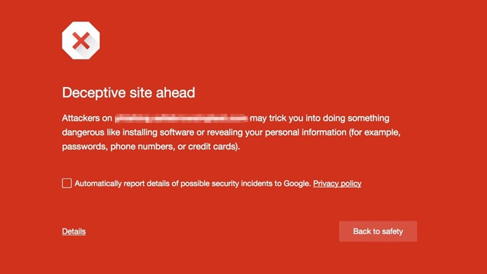 Safe Browing do Google vai informar tentativas de roubar dados de usuários (Foto: Reprodução/Google)