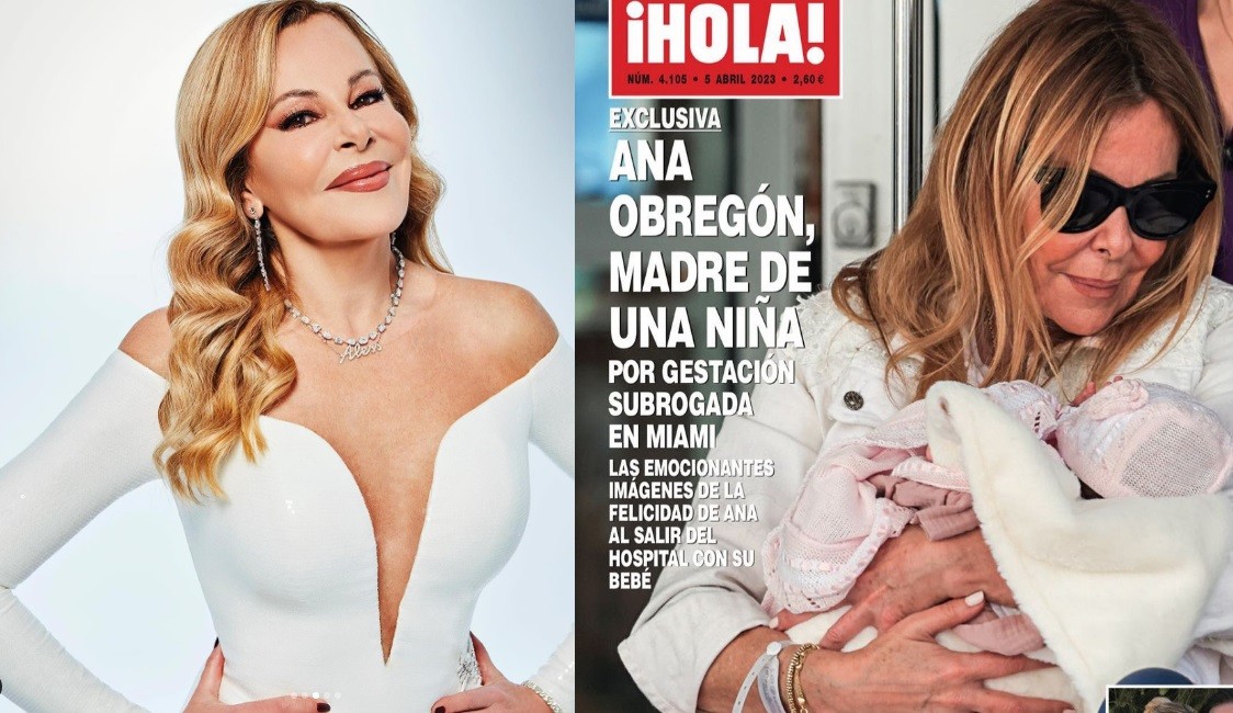 A atriz espanhola Ana Obregón causou polêmica por se tornar mãe aos 68 anos por meio de barriga de aluguel — Foto: Reprodução/Instagram
