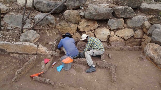 Escavações em Harlaa, na Etiópia (Foto: Universidade de Exeter)