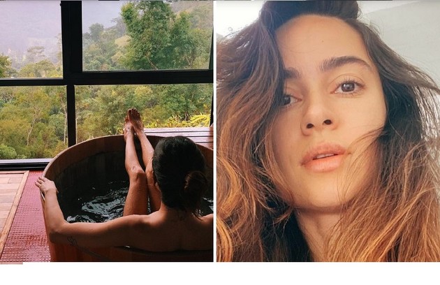 Neste mês, Thaila Ayala posou nua dentro de uma banheira  (Foto: Reprodução/Instagram)