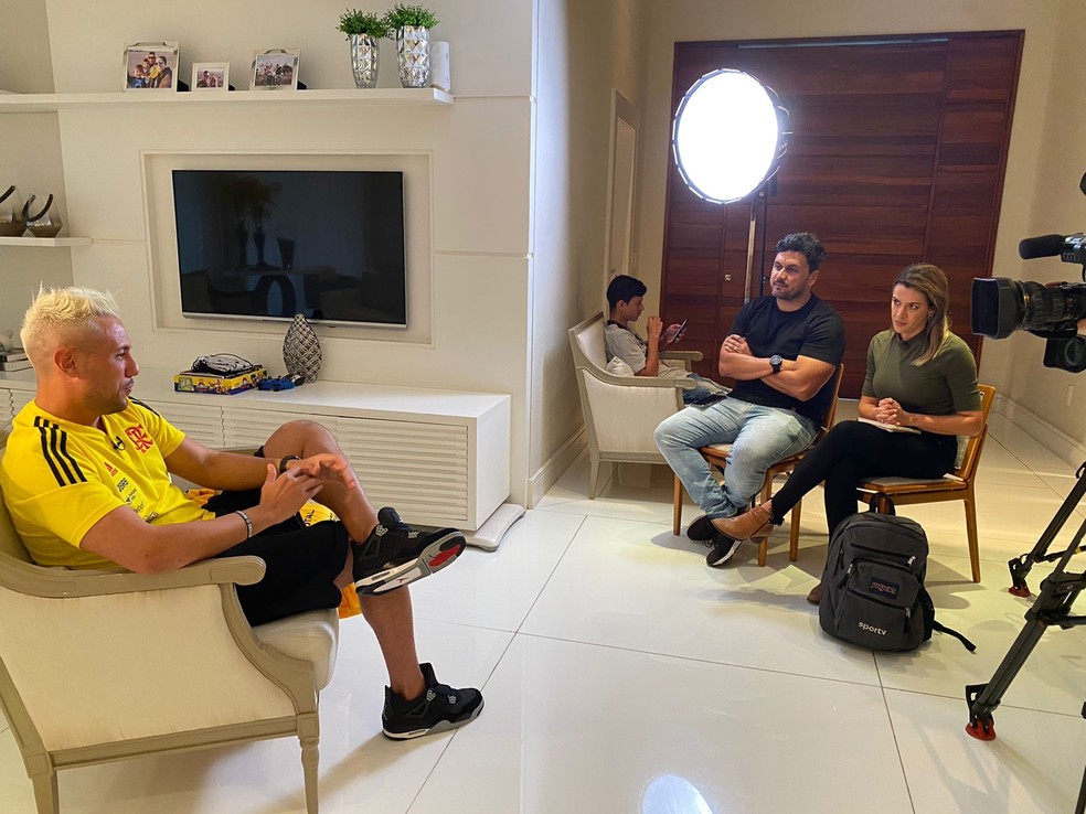 Diego Alves em entrevista exclusiva ao ge &mdash; Foto: Ge