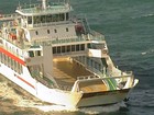 Movimento no ferry-boat na tarde de domingo (27) é considerado tranquilo