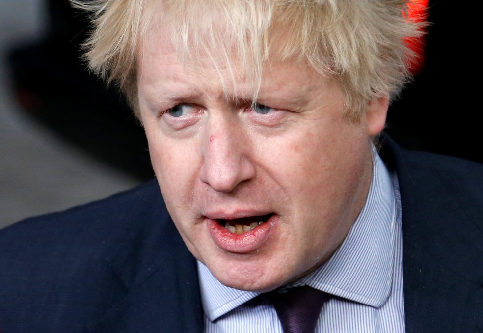 Boris Johnson chega para encontro de ministros de Relações Exteriores em Bruxelas (Foto: Francois Lenoir/Reuters)
