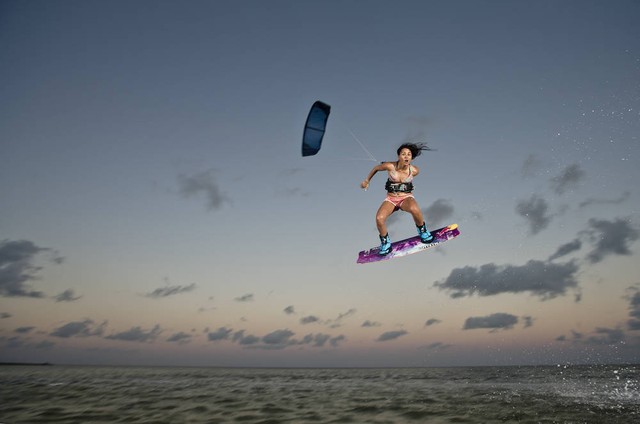 Brasileira &eacute; tricampe&atilde; mundial de kitesurf