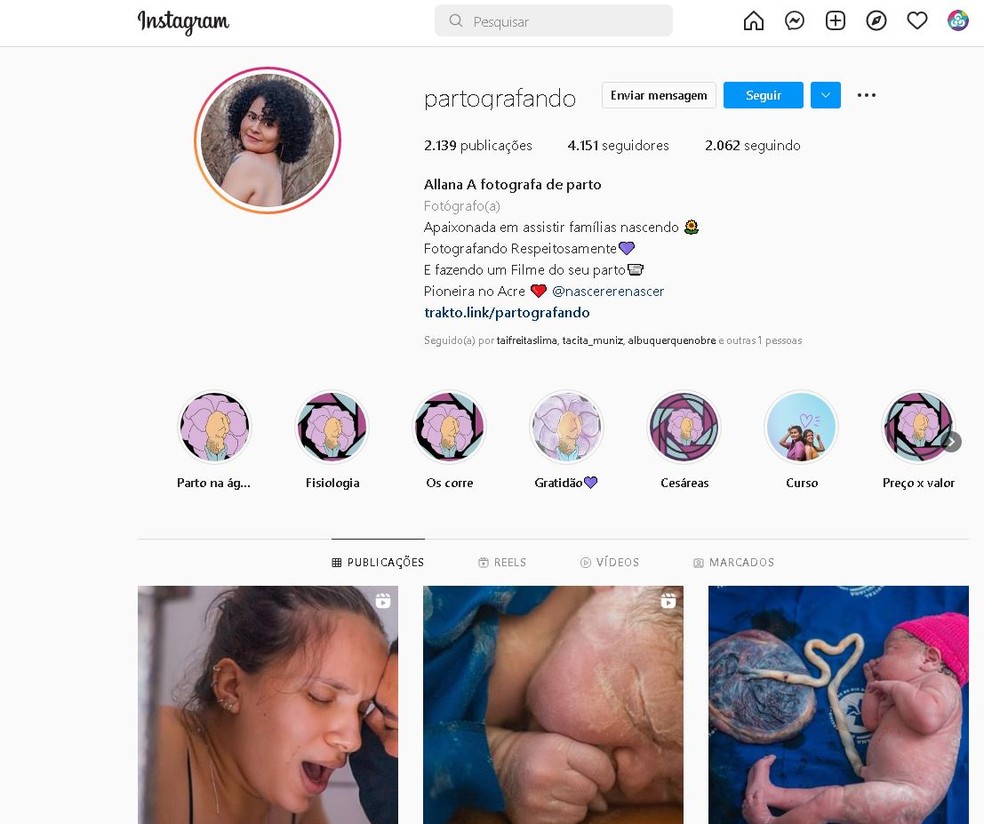 Nas redes sociais, Allan traz debates e informações importantes sobre a maternidade  — Foto: Reprodução/Instagram