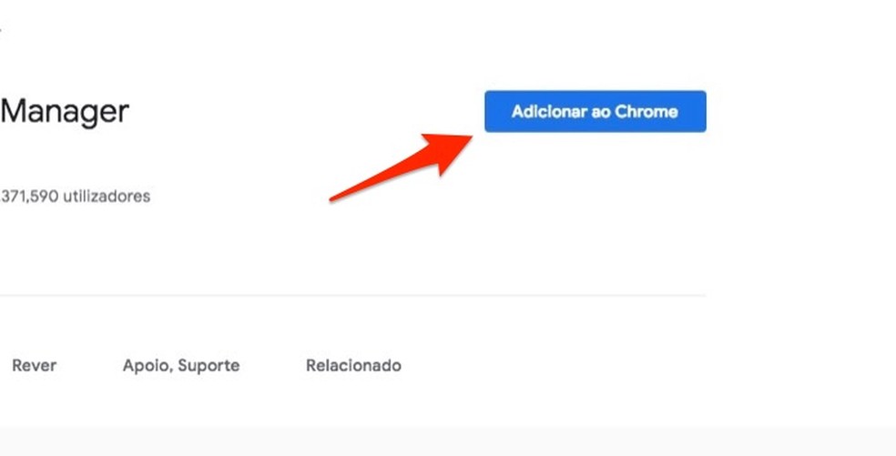 Ação para preparar o download da extensão do gerenciador de senha LastPass — Foto: Reprodução/Marvin Costa