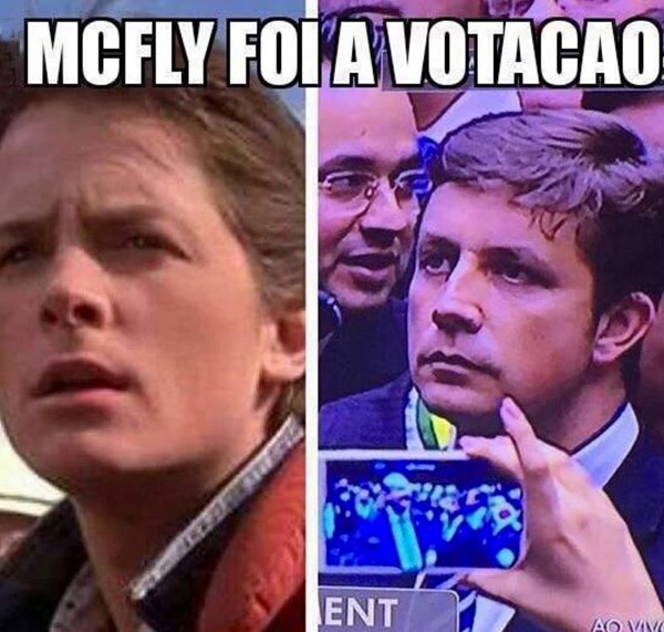 O deputado também foi comparado ao ator Michael J. Fox, do filme 'De Volta para o Futuro' (Foto: Reprodução)
