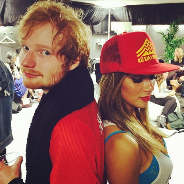 Ed Sheeran e Nicole Scherzinger (Foto: Reprodução Instagram)