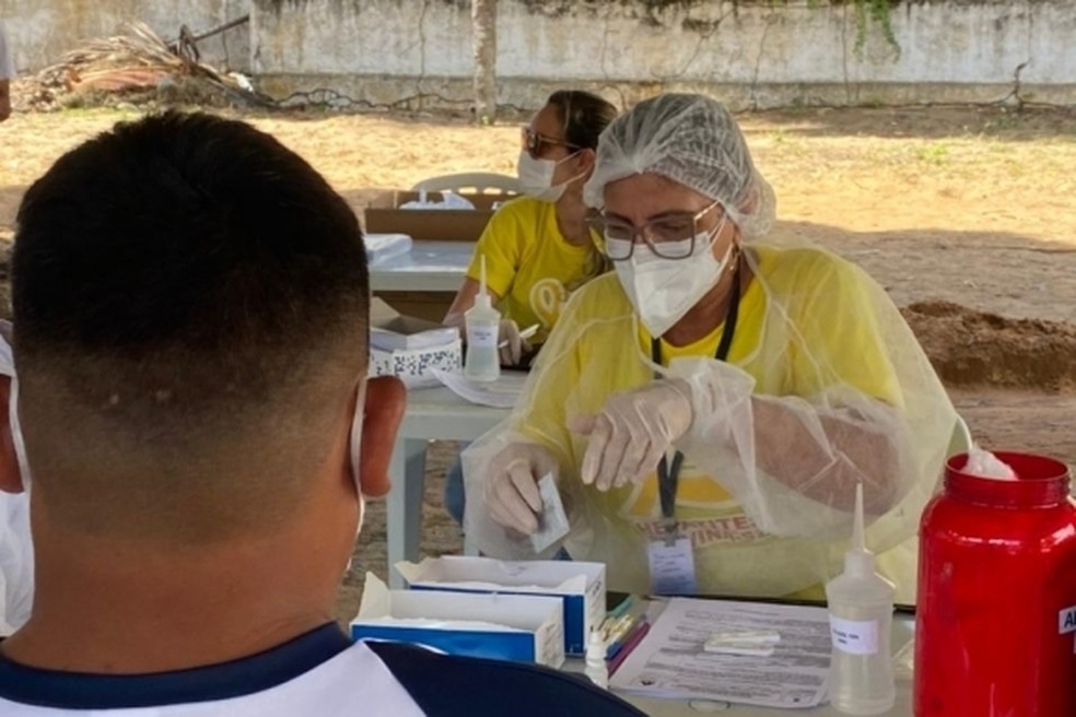 Testagem acontece na manhã deste sábado em quatro unidades de saúde de natal — Foto: Divulgação/SMS