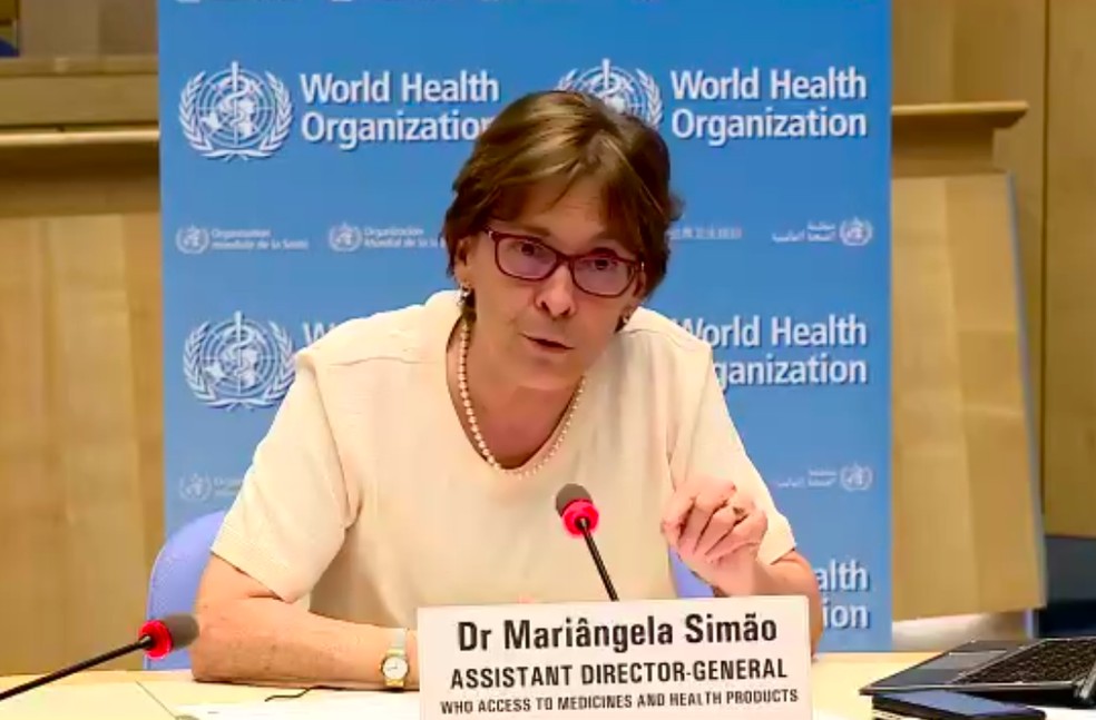 Mariângela Simão, diretora adjunta para acesso a medicamentos da Organização Mundial de Saúde — Foto: Reprodução/OMS