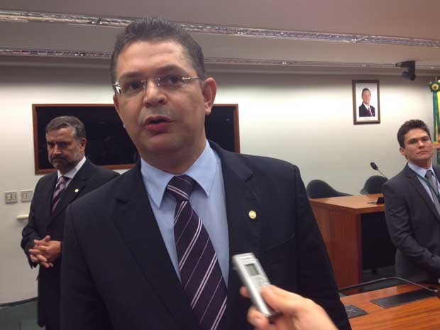 Deputado Sóstenes Cavalcante na Comissão de Direitos Humanos (Foto: Fernanda Cagaro / G1)